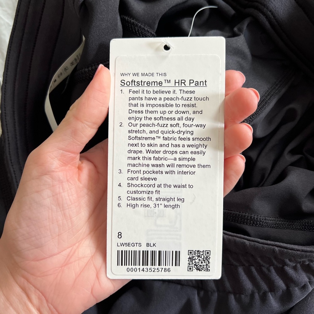 NWT Lululemon Softstreme High Rise Pant
